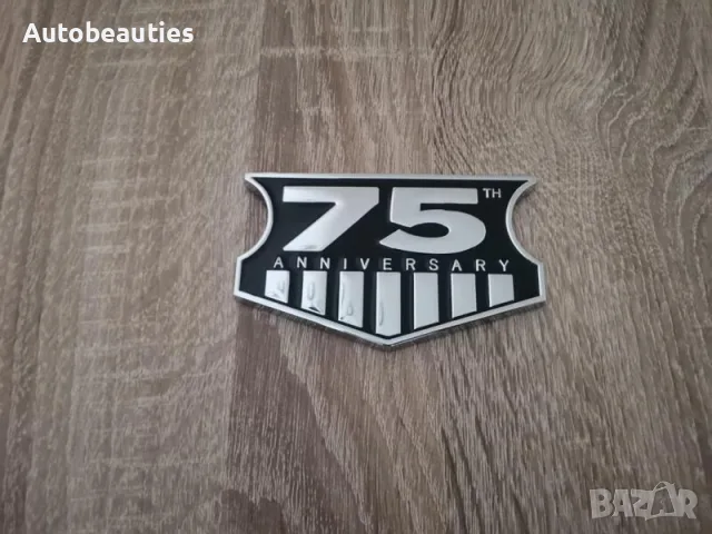 75th Anniversary метална емблема за Jeep