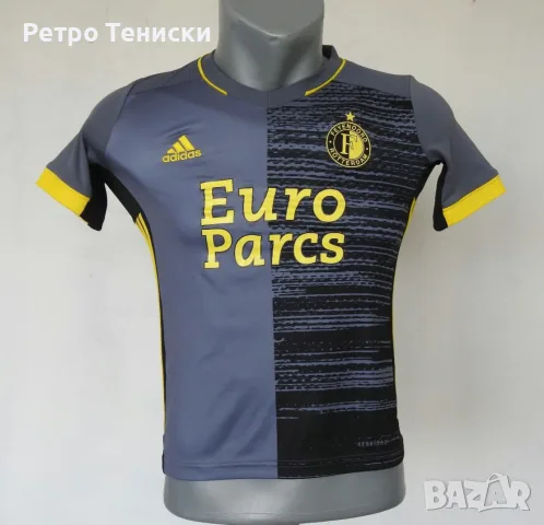 Тениска на Фейенорд • гостуващ екип • adidas • сиво • размер S • Мъже