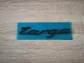 Porsche Targa черен гланц надпис емблема, снимка 1
