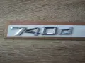 сребриста емблема BMW 740d, снимка 1