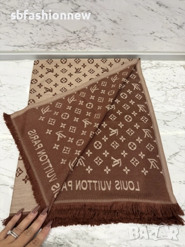 Louis Vuitton шал кашмир , снимка 5 - Шалове - 56559424