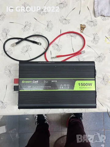 Инвертор Green Cell INV19 24V 1500W – чиста синусоида
