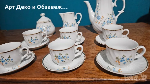 Ретро сервиз за кафе Китка, снимка 3 - Сервизи - 56569033