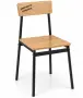 Трапезен стол с метални крака, снимка 1
