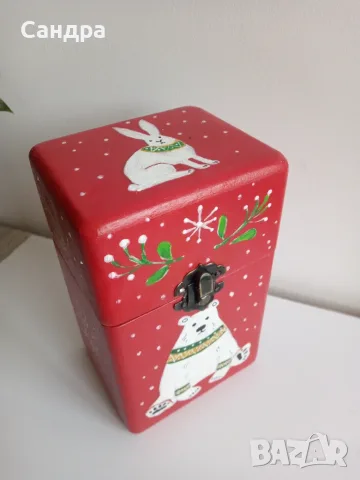 Дървени коледни кутии , снимка 12 - Коледни подаръци - 56558740