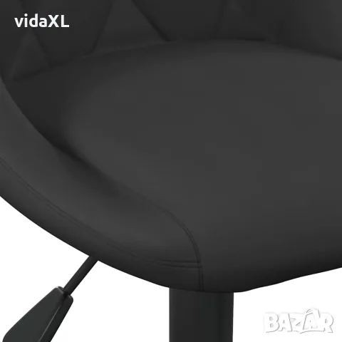 vidaXL Бар табуретка, черна, кадифе, снимка 6 - Столове - 56147116