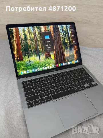 Macbook Air 13 M1 2020 Space Gray A2337 8GB 256GB 92% Battery Health