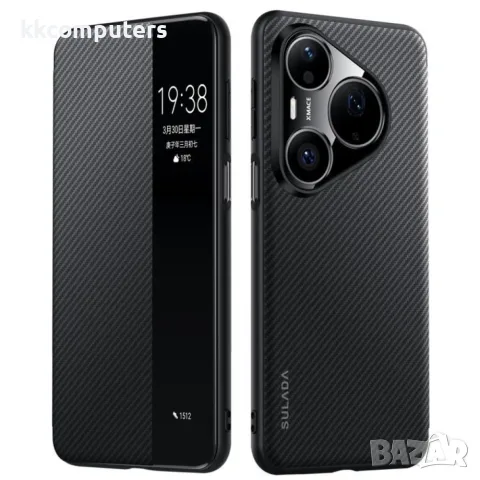 Калъф SULADA за Huawei Pura 90 Pro Max 5G / Pura 90s Pro Max Магнитен Kevlar 600D от Кожа + PC + Мет