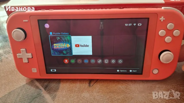 Nintendo Switch Lite цвят корал, снимка 5 - Nintendo конзоли - 56561441