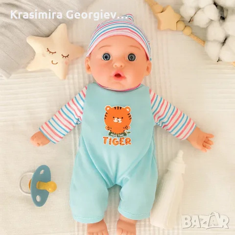 Реалистично говорещо бебе , снимка 2 - Кукли - 56644817
