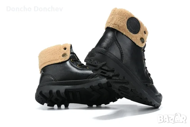 Кубинки Palladium естествена кожа, снимка 4 - Мъжки боти - 56551513