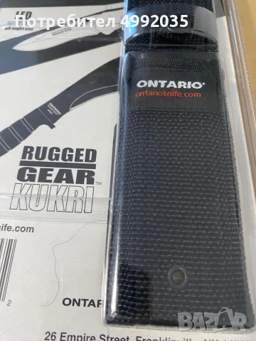 Ловен нож Ontario Spec Plus Guthook 08817, снимка 8 - Екипировка - 56683407