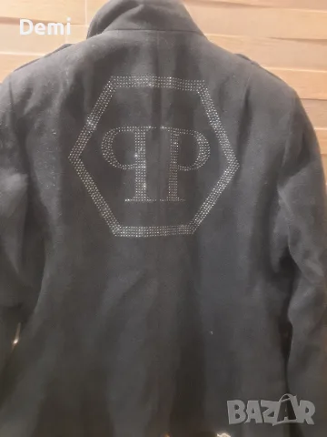 Дамско черно сако PHILIPP  PLEIN , снимка 8 - Сака - 56716436