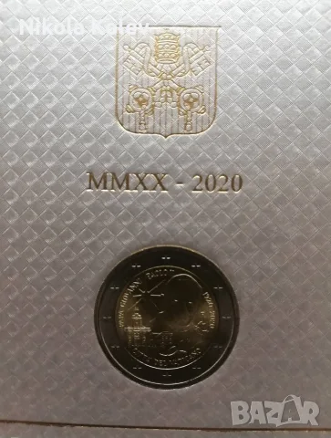 2 евро, Ватикана 2020 г. , снимка 2 - Нумизматика и бонистика - 56622402