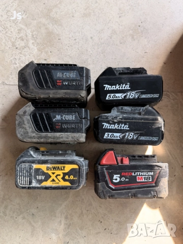 Makita Wurth Milwaukee Dewalt Батерия Машини Винтоверт Зарядно