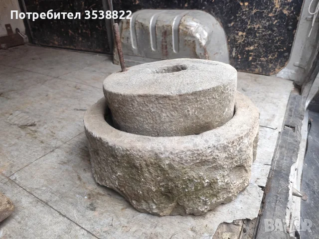 Камък хромел ръчна мелница , снимка 3 - Антикварни и старинни предмети - 56631875
