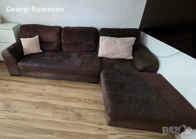 Ъглов диван с функция сън
