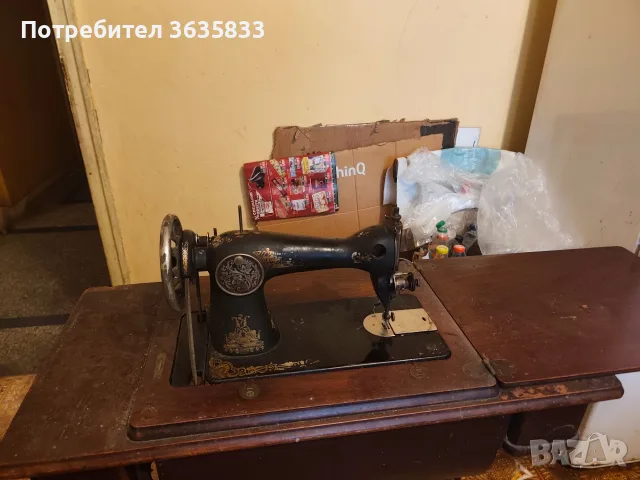 Стара шевна машина SINGER , снимка 3 - Антикварни и старинни предмети - 56621693