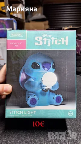 Нова Детска Нощна Лампа Disney Stitch (Стич) – Paladone, 16 см, Оригинална кутия