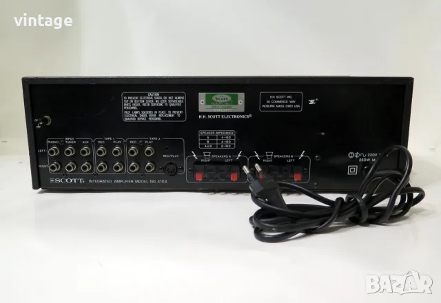 Scott 410A Stereo Integrated Amplifier, снимка 7 - Ресийвъри, усилватели, смесителни пултове - 56634553