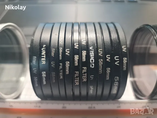 UV 58мм ФИЛТРИ ЗА ОБЕКТИВИ, CANON,HOYA,JESSOP,TIFFEN,KENKO,TOKINA