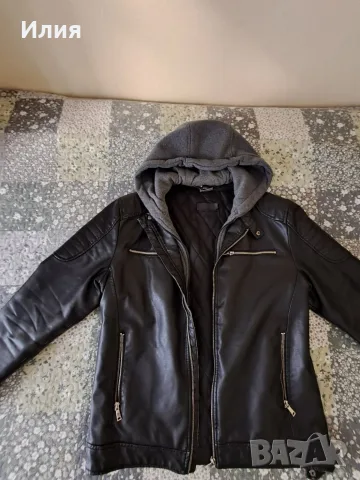  Яке, еко кожа, размер XL, снимка 4 - Якета - 56594517