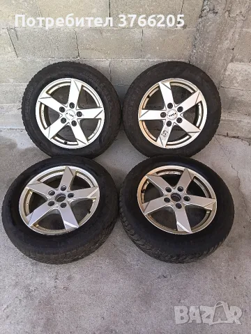 16ки джанти 5х112 със зимни гуми Michelin 