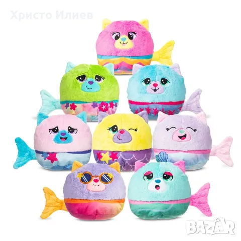 Плюшена играчка Misfittens коте русалка изненада