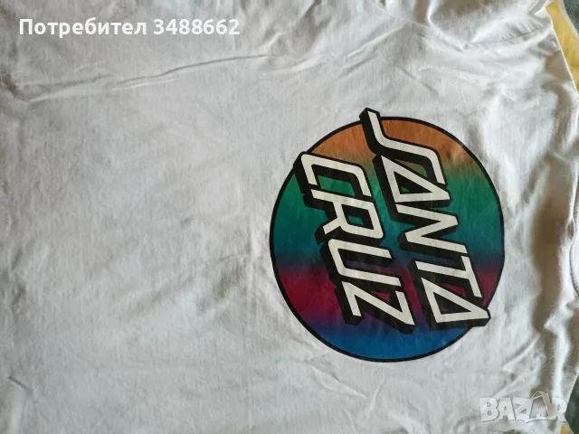  SANTA CRUZ мъжка тениска , снимка 2 - Тениски - 56590159