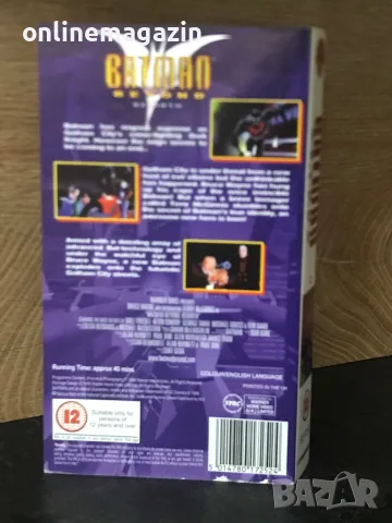 Рядка обложка БАТМАН  VHS, снимка 3 - Анимации - 56706785