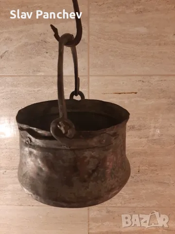 Продавам медно котле, снимка 2 - Антикварни и старинни предмети - 56689700