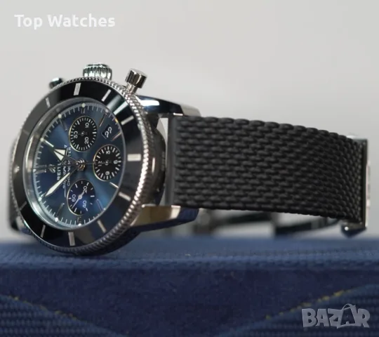 Breitling Superocean B01 Heritage Chronograph 44mm Blue Dial, снимка 4 - Мъжки - 56617238