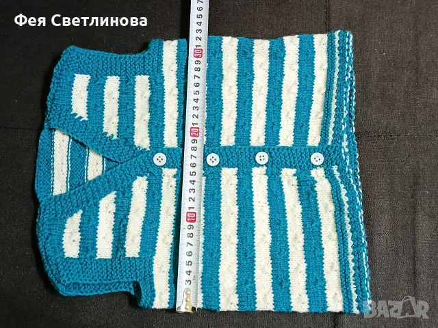 Ръчно плетени елечета , снимка 5 - Елеци - 56641615