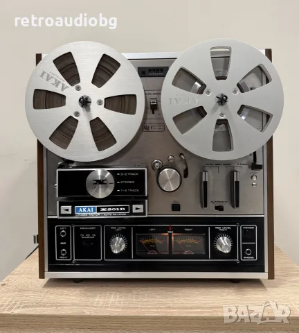 🔊Колекционерски ретро ролков триглав магнетофон AKAI X-201D - магазинно състояние + ролки🔊