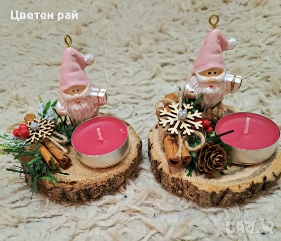 Ръчно изработени коледни свещници с канелени пръчици, символ на изобилие! 