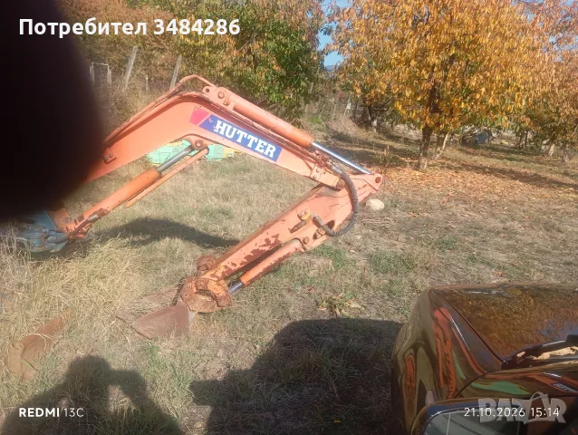 мини багер 1.7т с 3 кофи, снимка 2 - Индустриална техника - 56597104