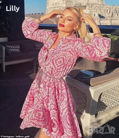 Розова рокля Zara, снимка 3 - Рокли - 56623454