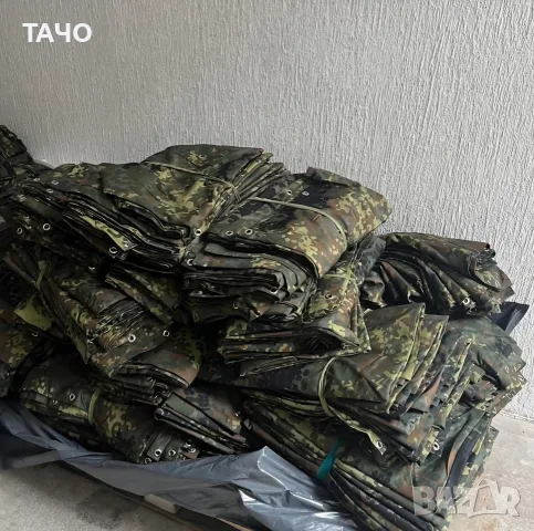 Камуфлажно платнище с капси Тип Flecktarn, снимка 5 - Къмпинг мебели - 56602588