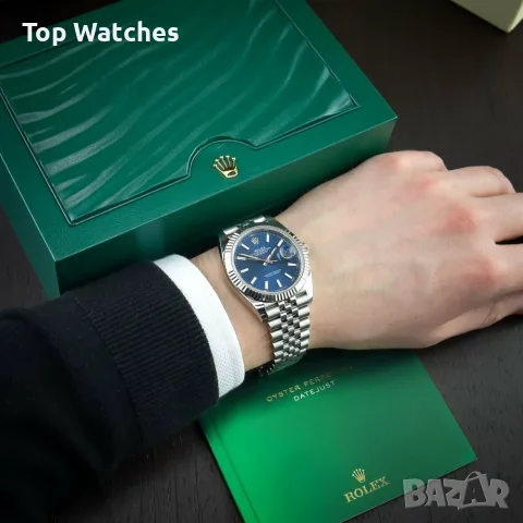 Rolex Datejust 41mm Steel Blue Dial Automatic Различни Варианти, снимка 12 - Мъжки - 56609495