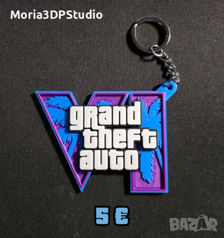 Ключодържател Grand Theft Auto 6 ( GTA 6, ГТА 6)