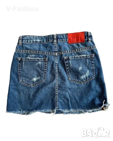 Дънкова пола на ZARA, снимка 4 - Поли - 48186385