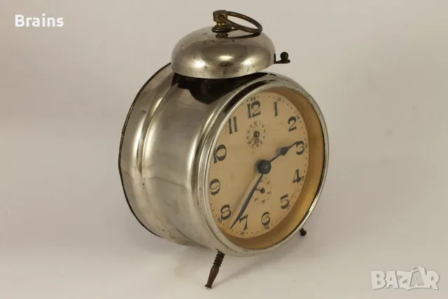 1930's HALLER Немски Будилник Работещ, снимка 7 - Антикварни и старинни предмети - 56623575