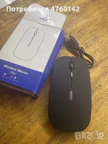 Безжична мишка Anmck, Ергономична, Акумулаторна, Мини, Оптична USB, 3D, Безшумна