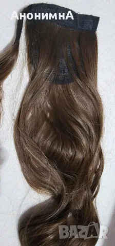 Опашка с кичур и лента, снимка 3 - Аксесоари за коса - 56639175
