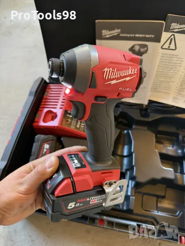 Milwaukee M18 FID2 2x5Ah, снимка 2 - Винтоверти - 56636503