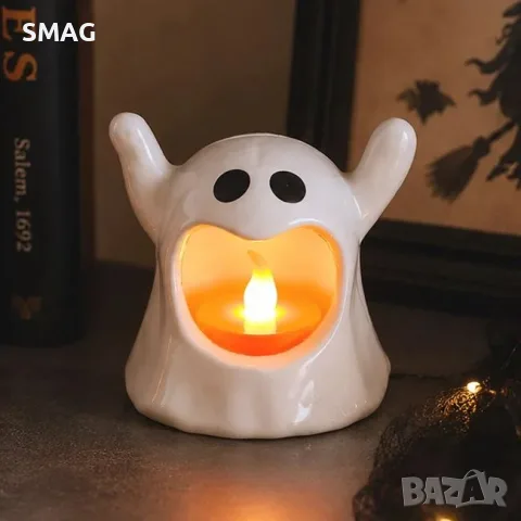 Halloween призраче с LED светлина 8cm_1266408