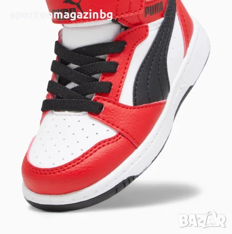 Детски кецове Puma Rebound V6 Mid AC+Inf, снимка 5 - Детски маратонки - 56726936