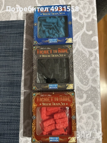 влакчета за настолна игра Ticket to ride