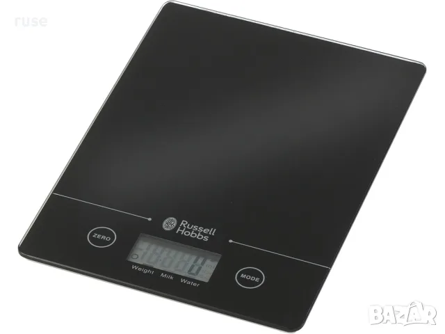 НОВА! Кухненска везна Russell Hobbs Fusion до 5 кг електронна теглилка със стъклена платформа