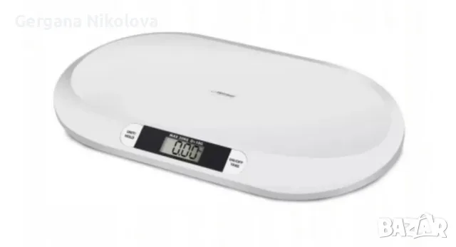 Бебешка везна Esperanza Bebe EBS019, До 20 кг, LCD екран, Функция HOLD, Бял